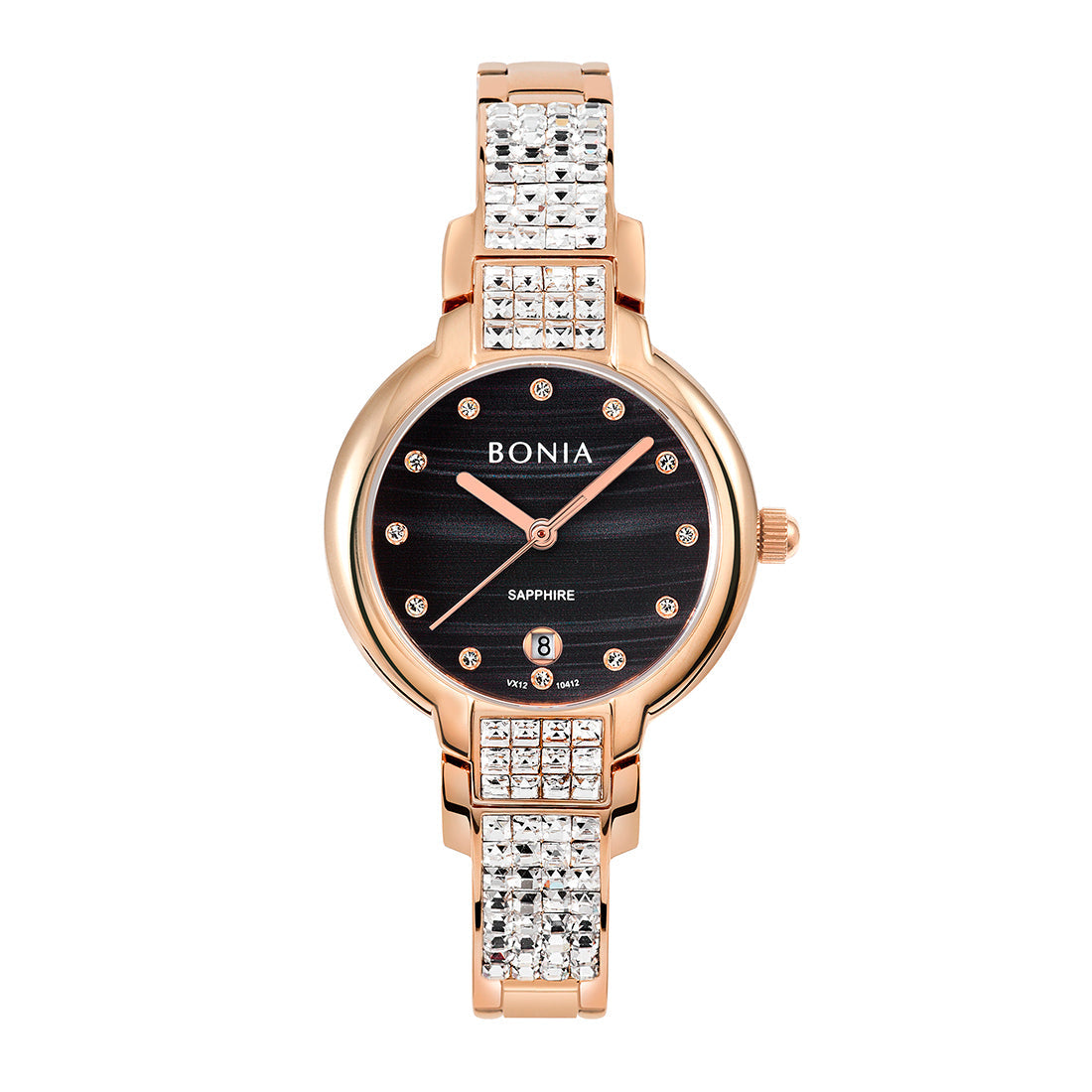 Bonia sapphire hot sale crystal watch